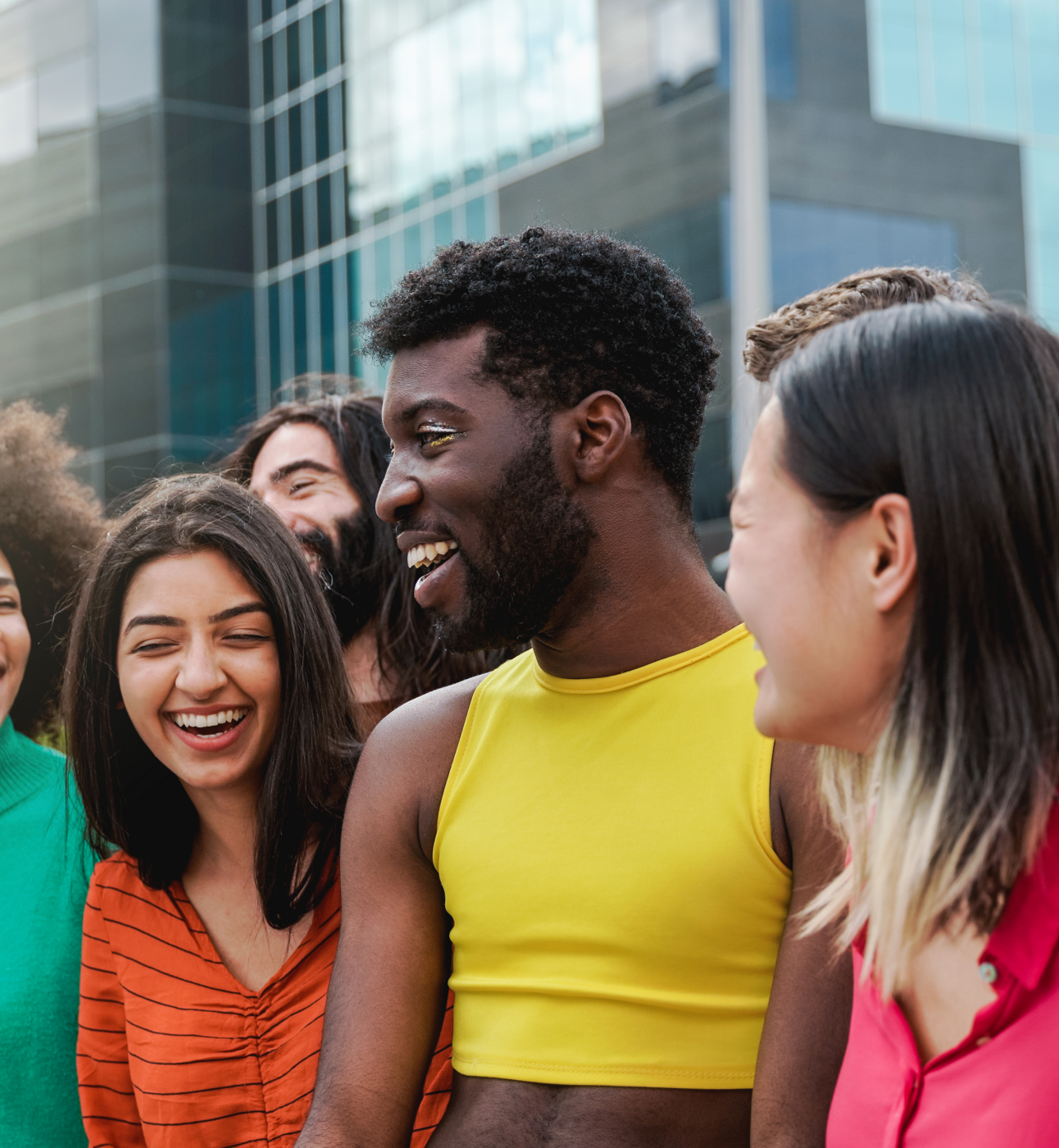 diverse group of friends