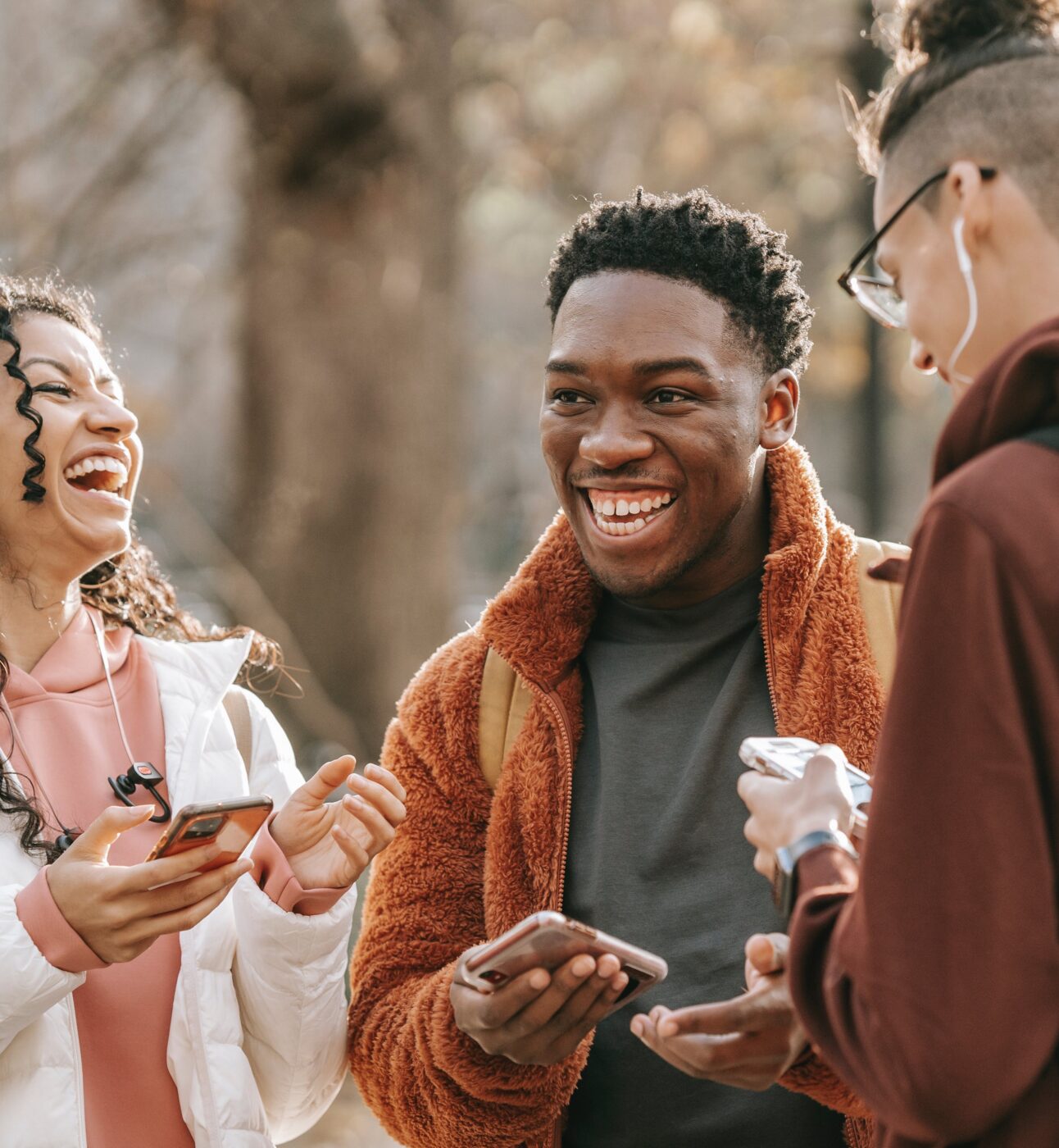 friends laughing together